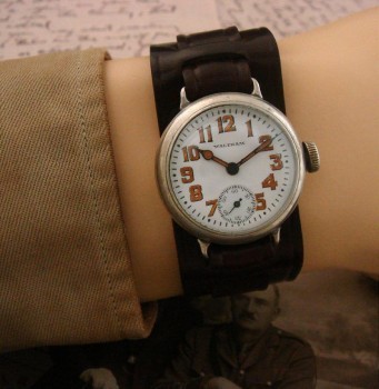 Men’s 1916 Waltham Sterling Trench Watch