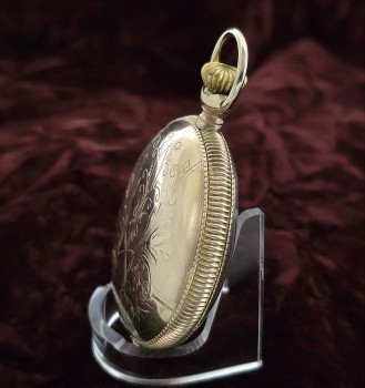Men’s 1891 Hampden RR Hunter Case Pocket Watch