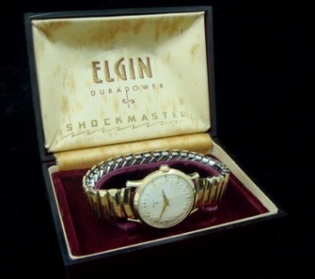 Men’s 1960 Elgin 24 Hour Civilian Watch w/Hack