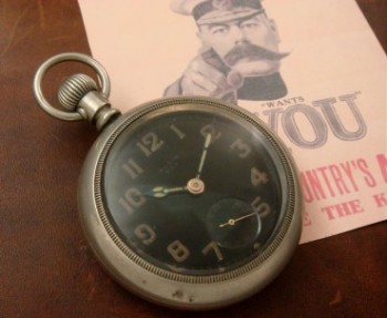 Men’s 1918 Elgin Broad Arrow 18 Size Pocket Watch