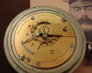 Men’s 1918 Elgin Broad Arrow 18 Size Pocket Watch