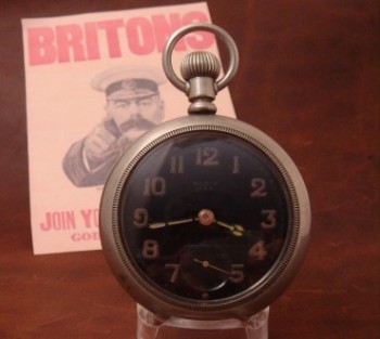 Men’s 1918 Elgin Broad Arrow 18 Size Pocket Watch