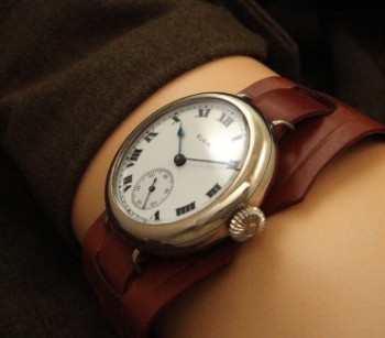 Men’s 1919 Elgin Trench Watch w/ Roman Numerals