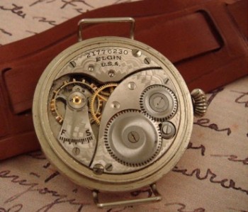 Men’s 1919 Elgin Trench Watch w/ Roman Numerals