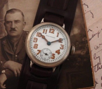 Men’s 1916 Waltham Sterling Trench Watch