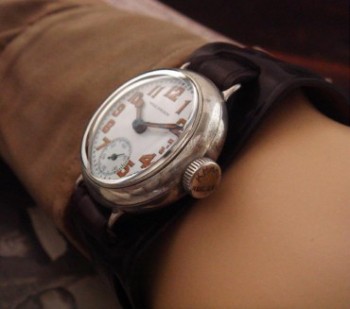 Men’s 1916 Waltham Sterling Trench Watch