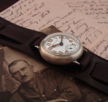 Men’s 1916 Waltham Sterling Trench Watch