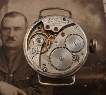 Men’s 1916 Waltham Sterling Trench Watch