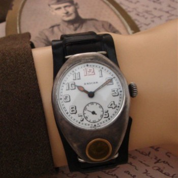 Men’s 1917 Racine ‘Enicar’ Compass Watch