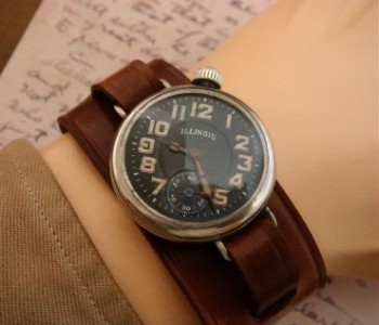 Men’s 1915 Illinois Trench Watch w/ Black Dial