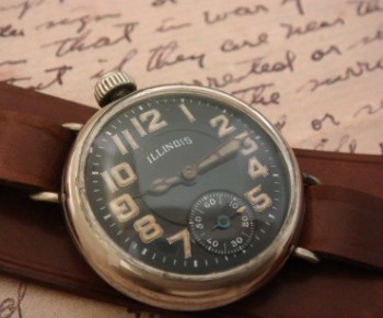 Men’s 1915 Illinois Trench Watch w/ Black Dial