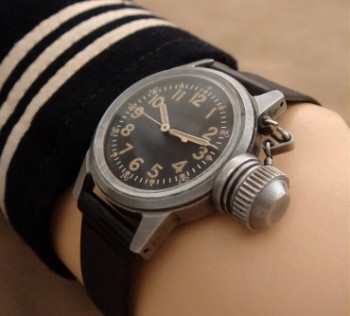 Men’s 1951 Elgin UDT ‘Frogman’ Canteen Military Dive Watch
