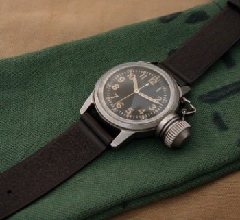 Men’s 1951 Elgin UDT ‘Frogman’ Canteen Military Dive Watch