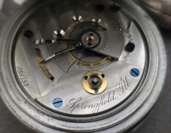 Men’s 1882 Illinois Pocket Watch w/Sterling Chain, Fob