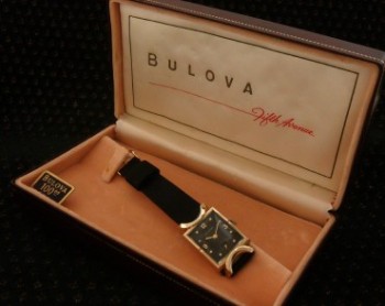 Men’s 1953 Bulova Dress Watch in 14k Gold