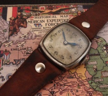 Men’s 1918 AEF/Air Service Engraved Wristwatch