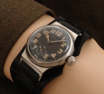 Men’s 1919 Elgin Trench Watch w/Black Dial