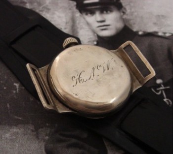Men’s 1919 Elgin Trench Watch w/Black Dial