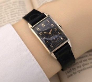 Men’s 1939 Gruen Dress Watch w/Black Dial