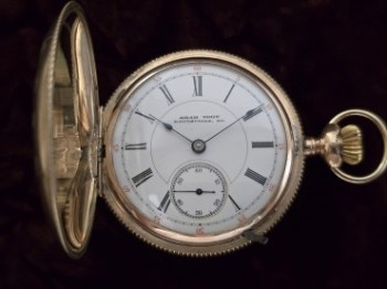 Men’s 1891 Hampden RR Hunter Case Pocket Watch