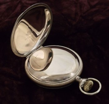 Men’s 1891 Hampden RR Hunter Case Pocket Watch