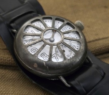 Men’s 1919 Hamilton Rare Trench Watch w/Shrapnel Guard