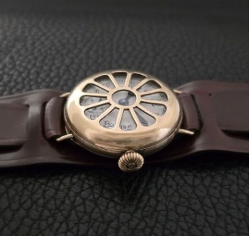 Men’s 1919 Elgin Watch w/Shrapnel Guard, Boston Award