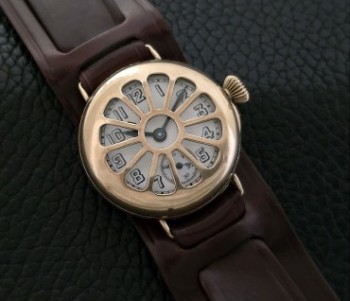 Men’s 1919 Elgin Watch w/Shrapnel Guard, Boston Award