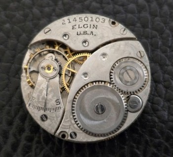 Men’s 1919 Elgin Watch w/Shrapnel Guard, Boston Award