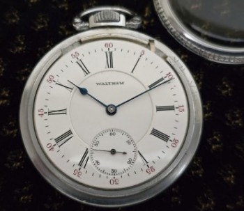 Men’s 1913 Waltham Crescent Street RR Pocket Watch