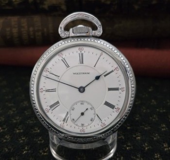 Men’s 1913 Waltham Crescent Street RR Pocket Watch