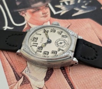 Men’s 1926 Elgin Chrome Dress Watch w/ Period Box