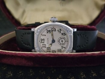 Men’s 1926 Elgin Chrome Dress Watch w/ Period Box