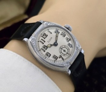 Men’s 1926 Elgin Chrome Dress Watch w/ Period Box