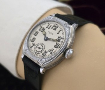 Men’s 1926 Elgin Chrome Dress Watch w/ Period Box