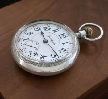 Men’s 1911 Illinois Railroad Pocket Watch w/Stag