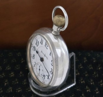 Men’s 1911 Illinois Railroad Pocket Watch w/Stag