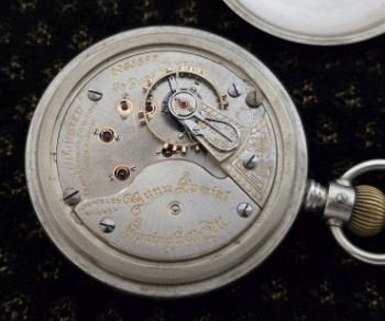 Men’s 1911 Illinois Railroad Pocket Watch w/Stag