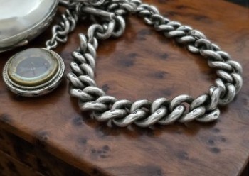 Men’s 1902 Illinois Hunter Case Pocket Watch w/Chain