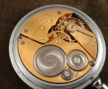 Men’s 1943 Elgin 16s WWII Broad Arrow Pocket Watch