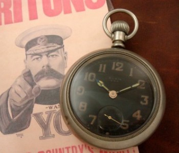Men’s 1918 Elgin Broad Arrow 18 Size Pocket Watch