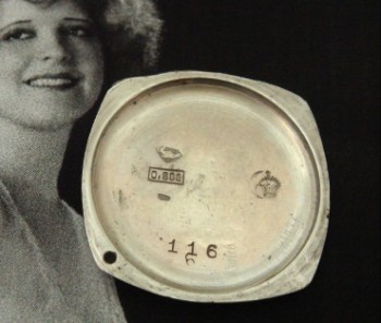 Ladies’ 1920 LeCoultre Rare Niello-Inlaid Watch