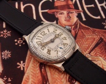 Men’s 1929 Illinois Art Deco Wristwatch