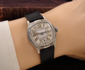 Men’s 1929 Illinois Art Deco Wristwatch