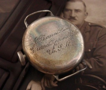 Men’s 1916 Waltham Sterling Trench Watch