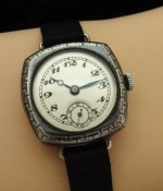 Ladies' 1920 LeCoultre Rare Niello-Inlaid Watch
