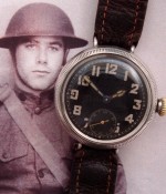 Men's 1917 Misc. Swiss Oversized Silver Trench Watch