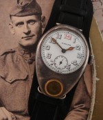 Men's 1917 Racine 'Enicar' Compass Watch