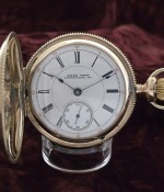 Men's 1891 Hampden RR Hunter Case Pocket Watch