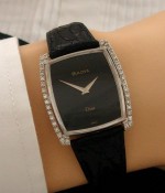 Men's 1972 Bulova Dior White Gold & Diamonds Watch